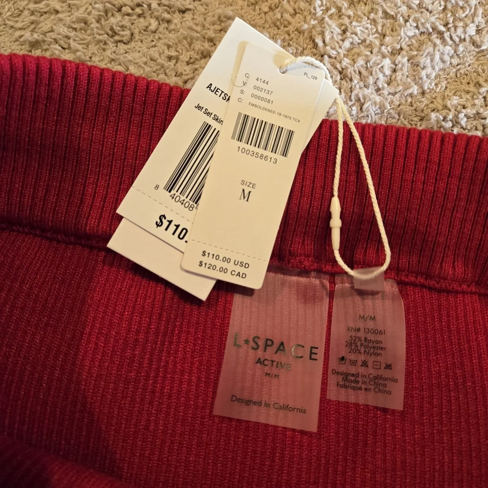 LSPACE x Anthropologie Jet Set Mini Skirt | Emboldened | Size M - Picture 9 of 9